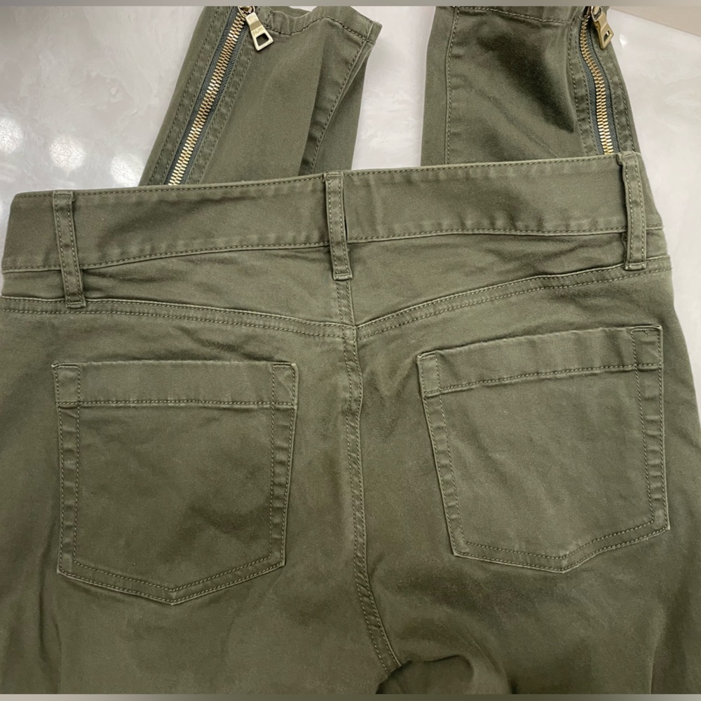 Loft High Rise Ankle Zip Skinny Jeans